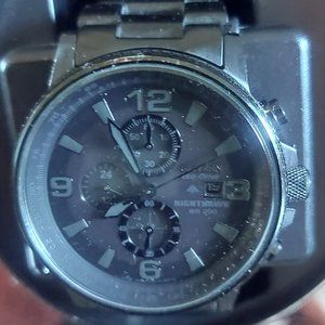 Mens 42mm Citizen Nighthawk Eco Drive watch